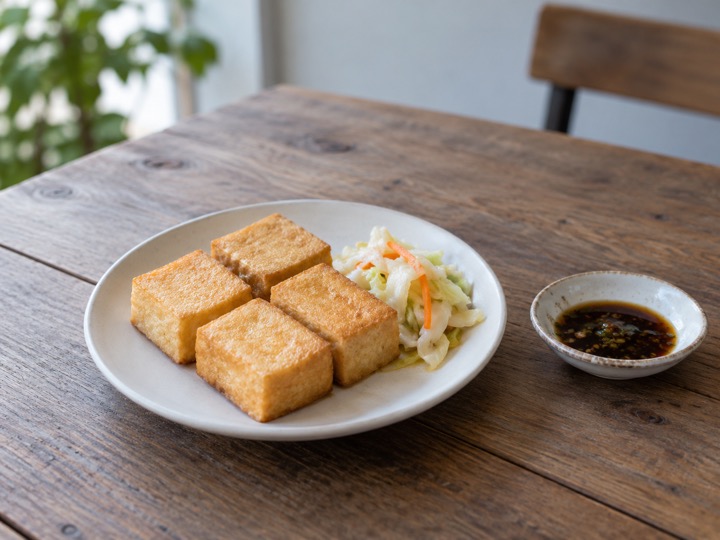 臭豆腐の見た目を紹介する生成画像